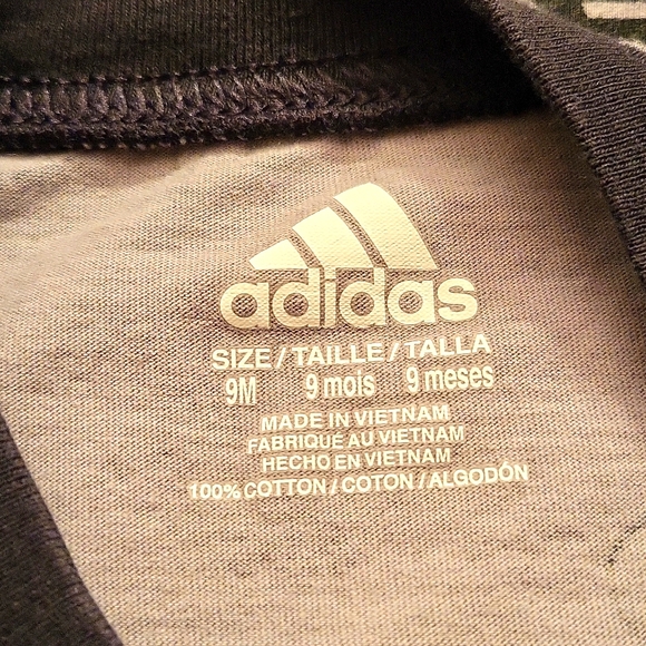 Adidas grey/black short romper - Picture 2 of 4